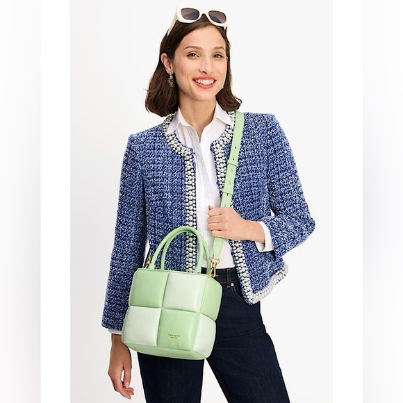 Kate Spade Boxxy Colorblocked Tote In Serene Green - Picture 9 of 10